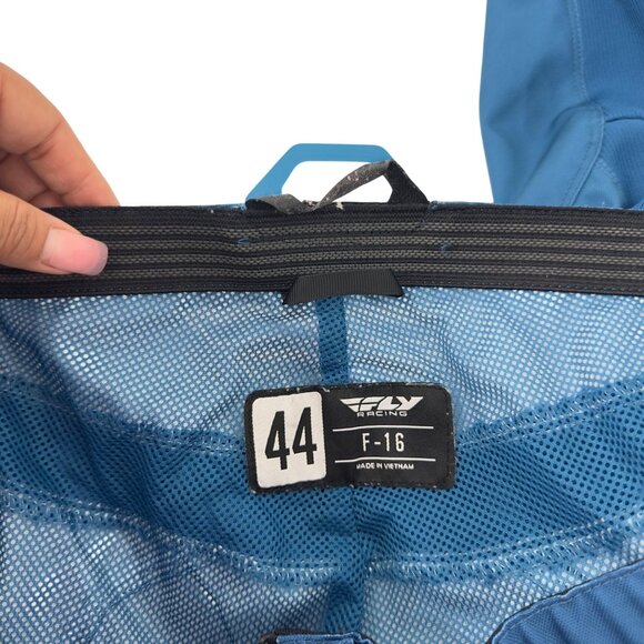 Fly Racing F-16 Blue Motocross Mens Pants Size 44 Lightweight Durable Design - Picture 4 of 14